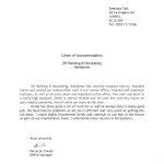 DK Letter of recommendation